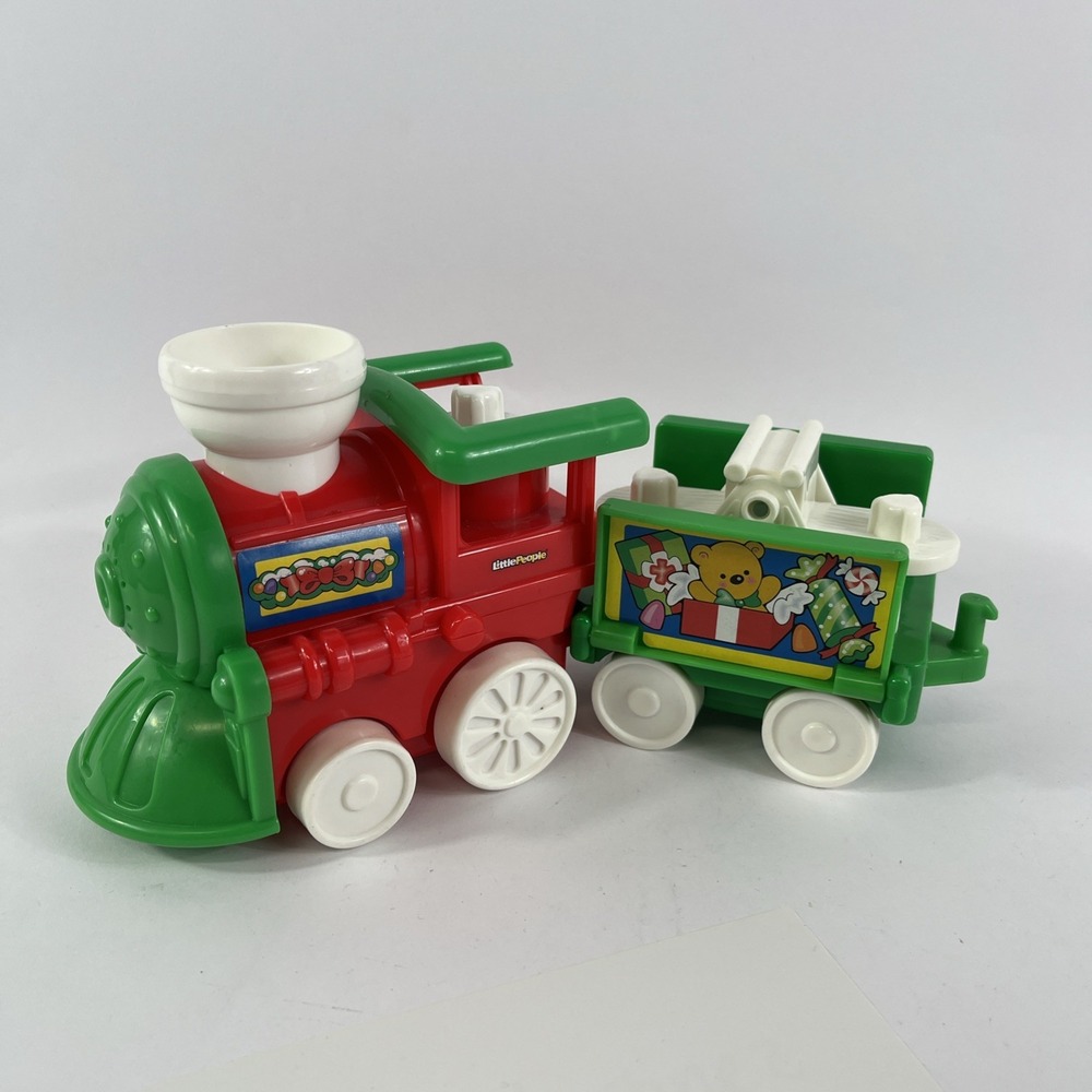 Fisher‎ Price Little People Christmas Train Replacement Red Engine - Works
